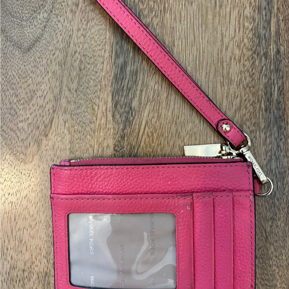 Michael Kors Fuchsia Wallet with ID Window
